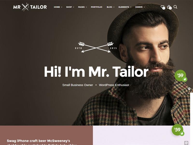 mr. tailor wordpress theme