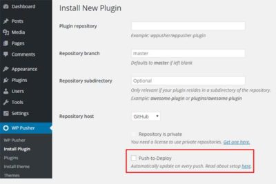 Auto-Sync GitHub Repositories to WordPress with WP Pusher Plugin