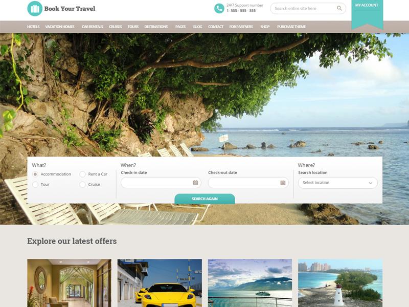 book your travel wordpress theme