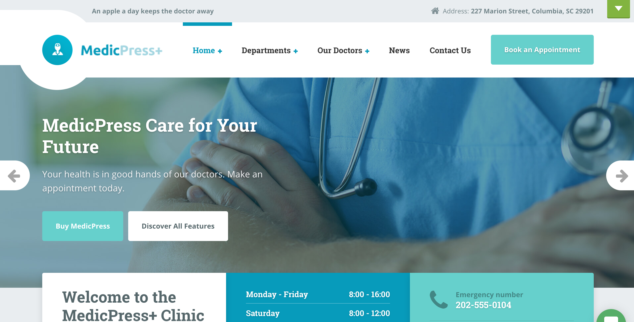 MedicPress theme