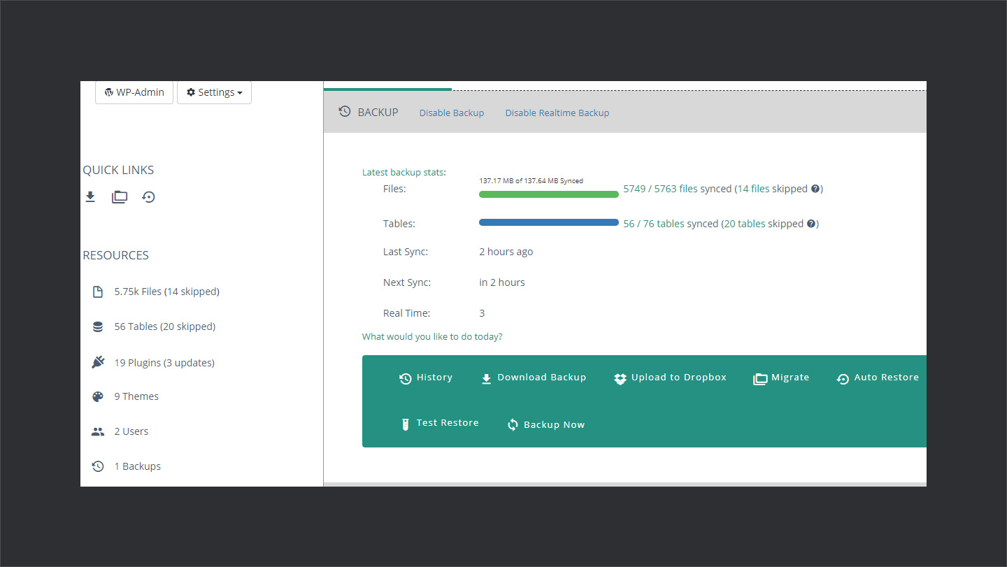 BlogVault-Backup-Features