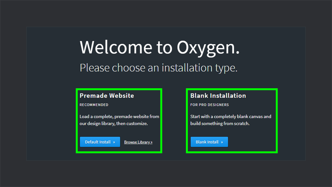 Oxygen Options