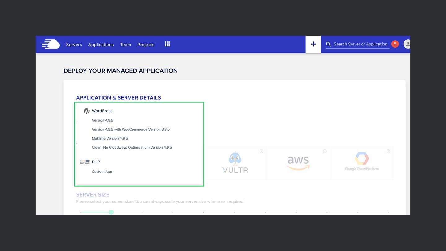 Cloudways Review Step 2