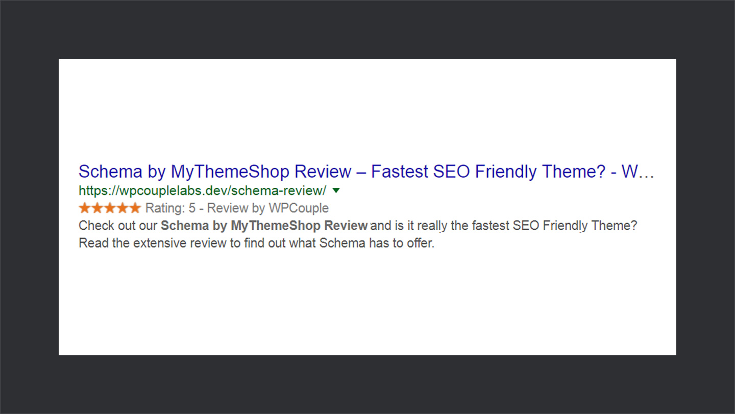 Rich Snippets