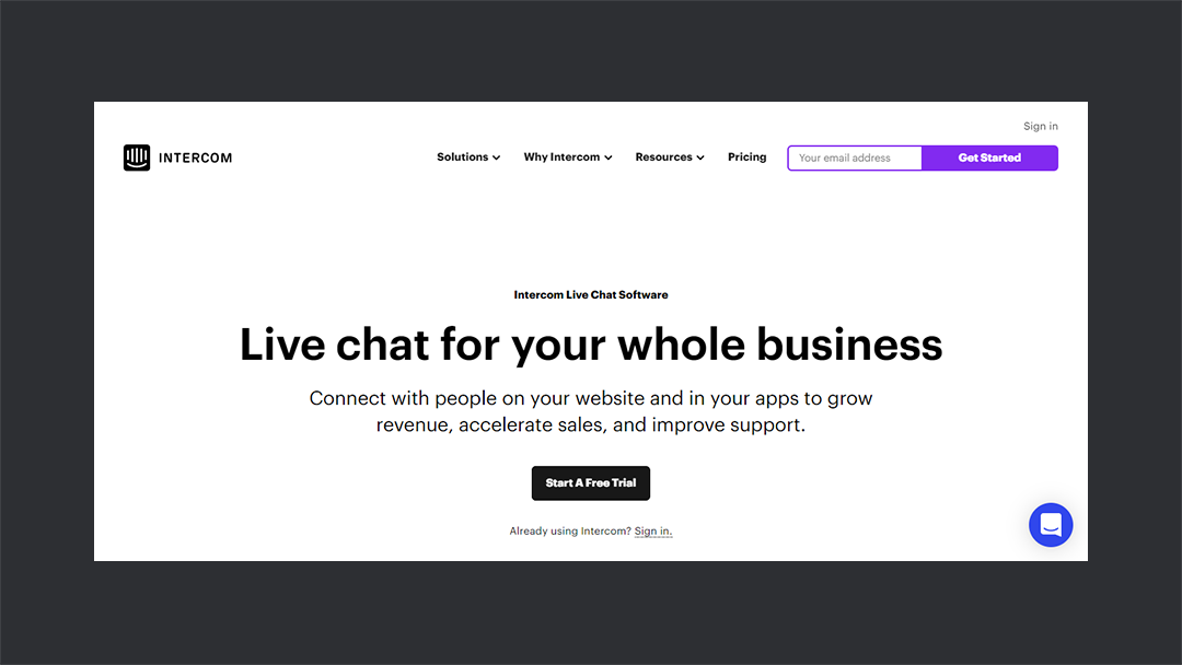 Intercom Livechat - Thedevcouple