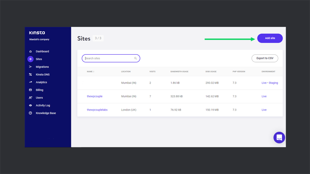 Kinsta Site Management Tools Review