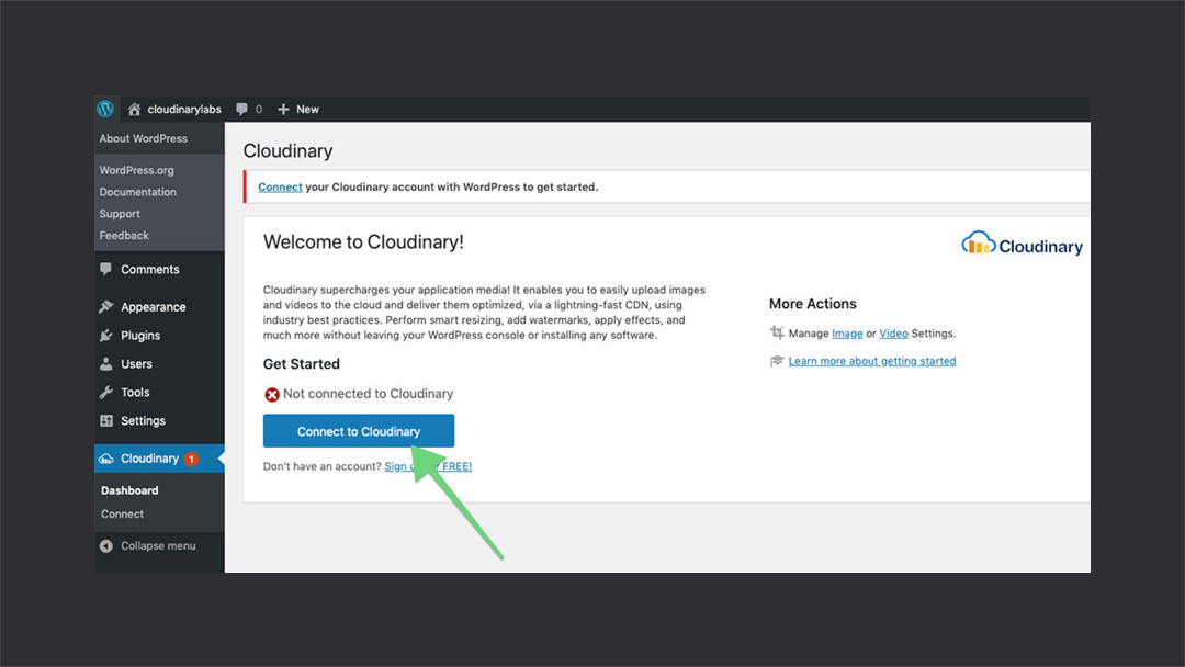 Connect Cloudinary Plugin