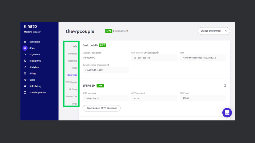 Kinsta Site Management Tools Review