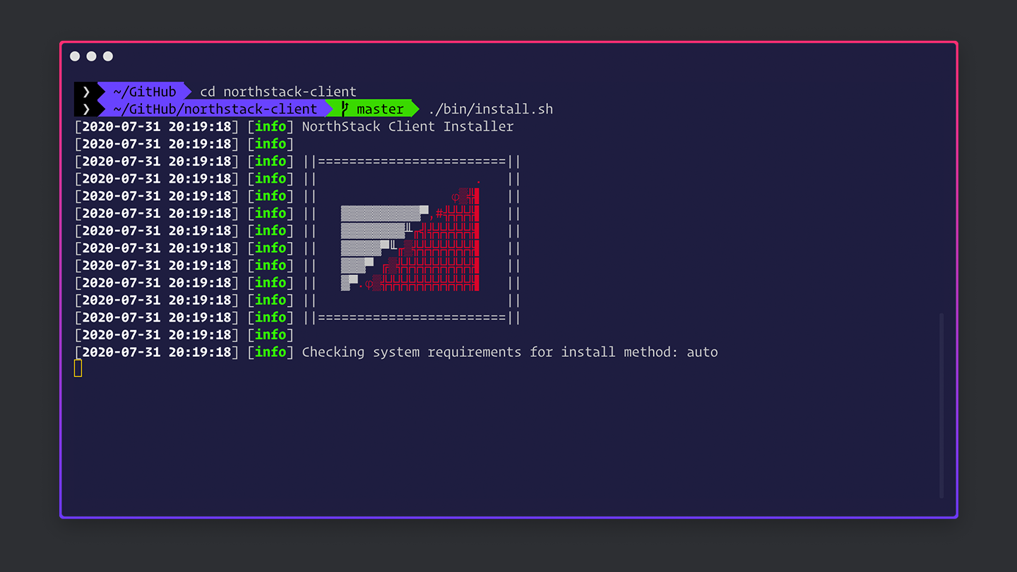 Northstack Client Installation