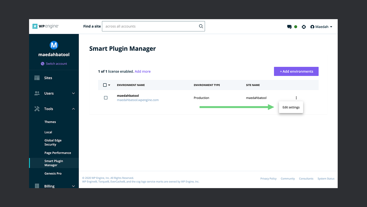 Wp Engine Smart Plugin Manager Edit Settings