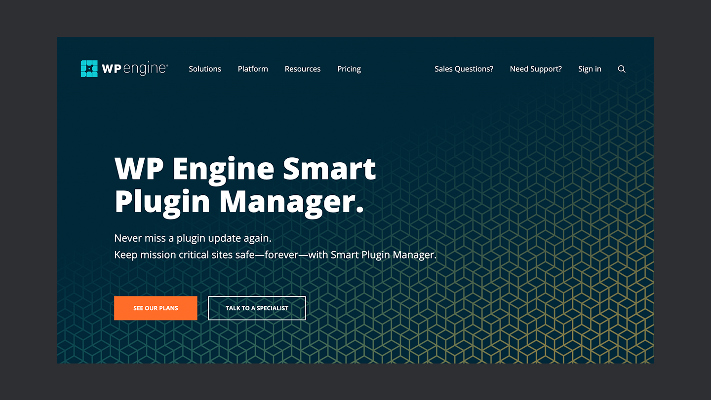 Wp Engine Smart Plugin Manager Landing Page